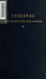 Friedrich Ueberwegs Grundrifs der Geschichte der Philosophie der patristischen und scholastischen Zeit 4_cover
