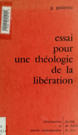 Essai pour une théologie de la libération_cover