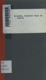 Judith; tragédie en trois actes par Mme Émile de Girardin (Delphine Gay)_cover
