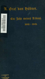 Ein Jahr meines Lebens, 1848-1849_cover