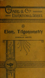 Elementary trigonometry [microform]_cover