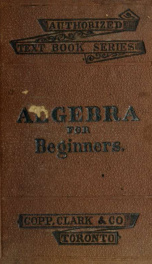 Algebra for beginners : with numerous examples_cover