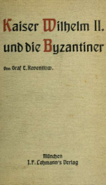 Kaiser Wilhelm II, und die Byzantiner_cover