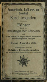 Führer durch das Berchtesgadener Ländchen und durch Theile des angrenzenden bayerischen und salzburgischen Gebirges_cover