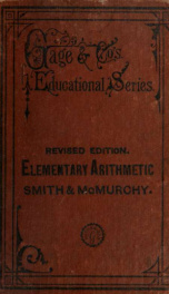 Elementary arithmetic for Canadian schools_cover