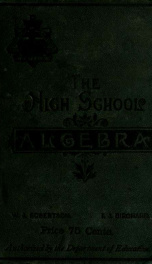 The high school algebra_cover