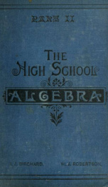 The high school algebra_cover