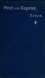 Reden im deutschen Reichstage, preuszischen Landtage und bei besonderen Anlässen, 1883-1893; mit der Biographie und dem Bildnis_cover