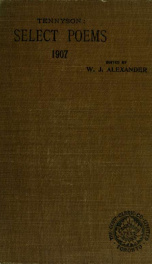 Select poems, containing the selections prescribed for the departmental examinations, 1907_cover