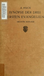 Synopse der drei ersten Evangelien_cover