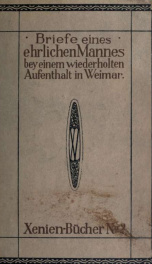 Briefe eines ehrlichen Mannes bei einem wiederholten Aufenthalt in Weimar_cover