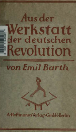 Aus der Werkstatt der deutschen Revolution_cover