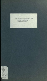 The Journal of abnormal and social psychology 3_cover