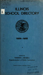 Directory of Illinois Schools 1954-1955_cover