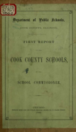 Report of the Cook County schools 1 (1862)_cover