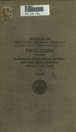 Regulations governing commercial radio service between ship and shore stations_cover