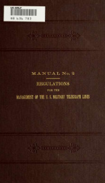 Regulations for the management of the U.S. military telegraph lines_cover