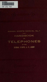 Handbook of telephones of the Signal Corps, U.S. Army_cover
