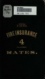 Book of rates no. 3 : for the use and guidance of fire underwriters on the pacific coast_cover
