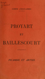 Proyart et Baillescourt. Picardie et Artois_cover