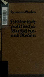 Historisch-politische Aufsätze und Reden_cover