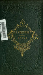 Antennæ. Poems by Llewellynn Jewitt .._cover
