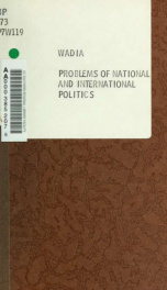 Problems of national and international politics_cover