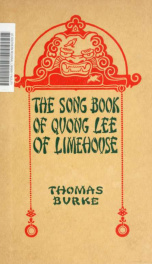 The song book of Quong Lee of Limehouse_cover