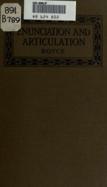 Enunciation and articulation : a practical manual for teachers and schools_cover