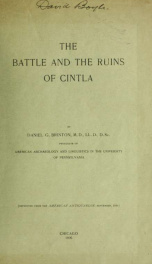 The battle and the ruins of Cintla_cover