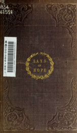 Lays of hope, a selection of original poetry_cover