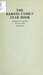 The Barnes family year book; an annual publication issued under the authority of the Barnes family association; 3_cover