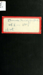 The Barnes family year book; an annual publication issued under the authority of the Barnes family association; 1_cover