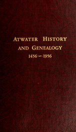 Atwater history and genealogy .. 5_cover