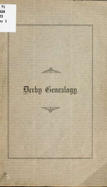 Derby genealogy : a record of the descendants of John Darby of Marblehead, Mass., ten generations_cover