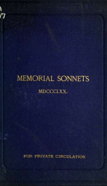 Memorial sonnets_cover