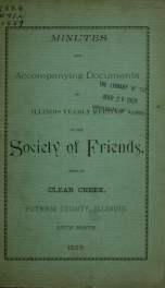 The minutes and accompanying documents 1889_cover