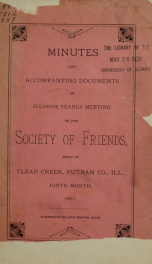 The minutes and accompanying documents 1887_cover