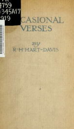 Occasional verses, between 1893-1913_cover