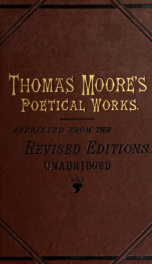 The poetical works of Thomas Moore, including the "The Epicurean."_cover