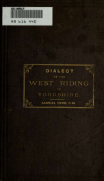 Dialect of the West Riding of Yorkshire: a short history of Leeds and other towns_cover