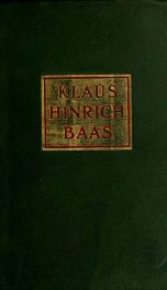 Klaus Hinrich Baas; the story of a self-made man_cover