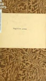 Fugitive poems_cover