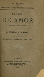 Locos de amor : zarzuela en un acto_cover