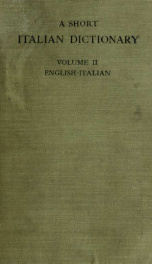 A short Italian dictionary; abridged from the author's larger dictionary 02_cover