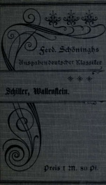 Wallenstein, ein dramatisches Gedicht;_cover