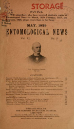 Entomological news 40 n.05_cover