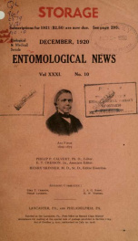 Entomological news 31 n.10_cover