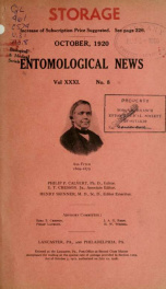 Entomological news 31 n.08_cover