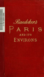 Paris and environs, with routes from London to Paris : handbook for travellers_cover